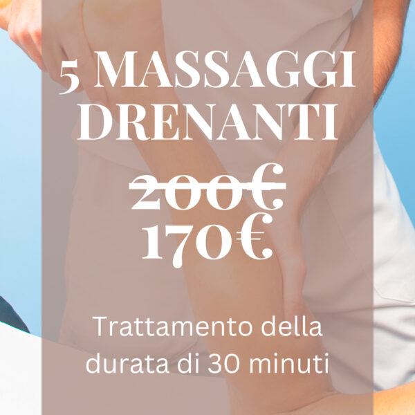 Rimodella e Alleggerisci – 5 Massaggi Drenanti