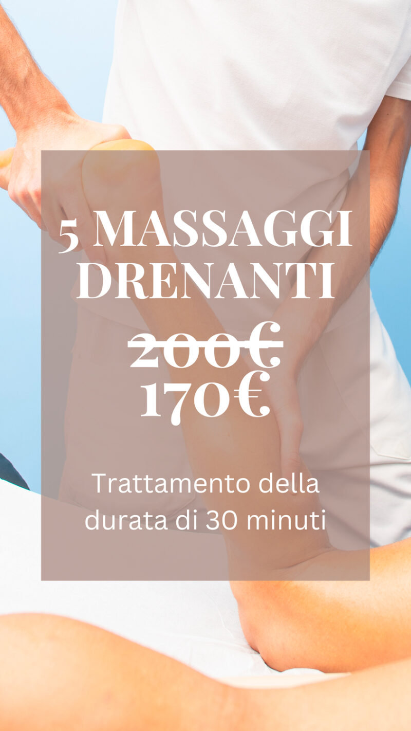 Rimodella e Alleggerisci – 5 Massaggi Drenanti