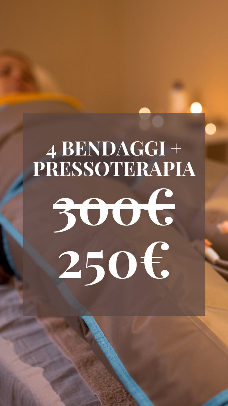Detox Totale – 4 Bendaggi + Pressoterapia