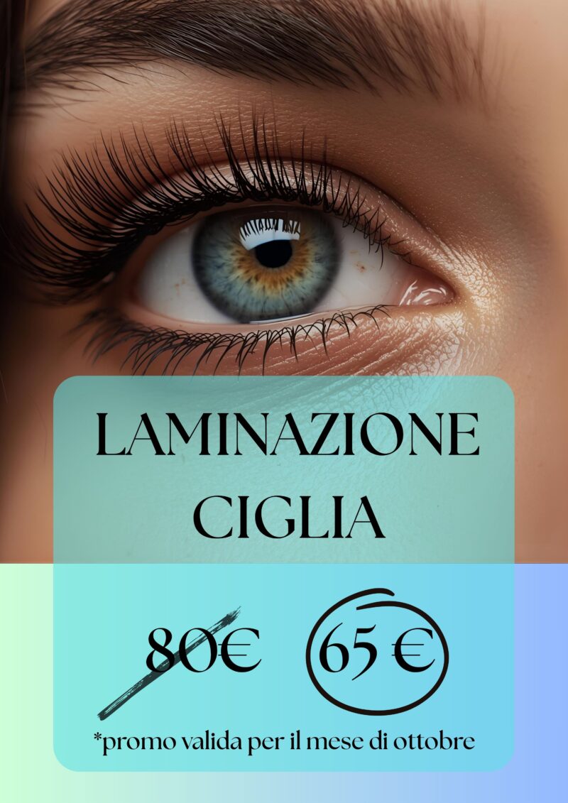 Promozione Ottobre: Laminazione ciglia